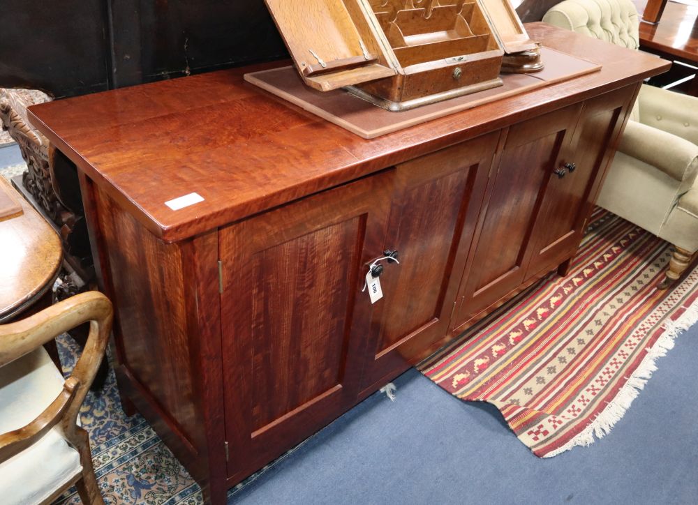 An Australian redwood sideboard from the workshops of Nicholas Dattner & Co., W.184cm, D.51cm, H.88cm